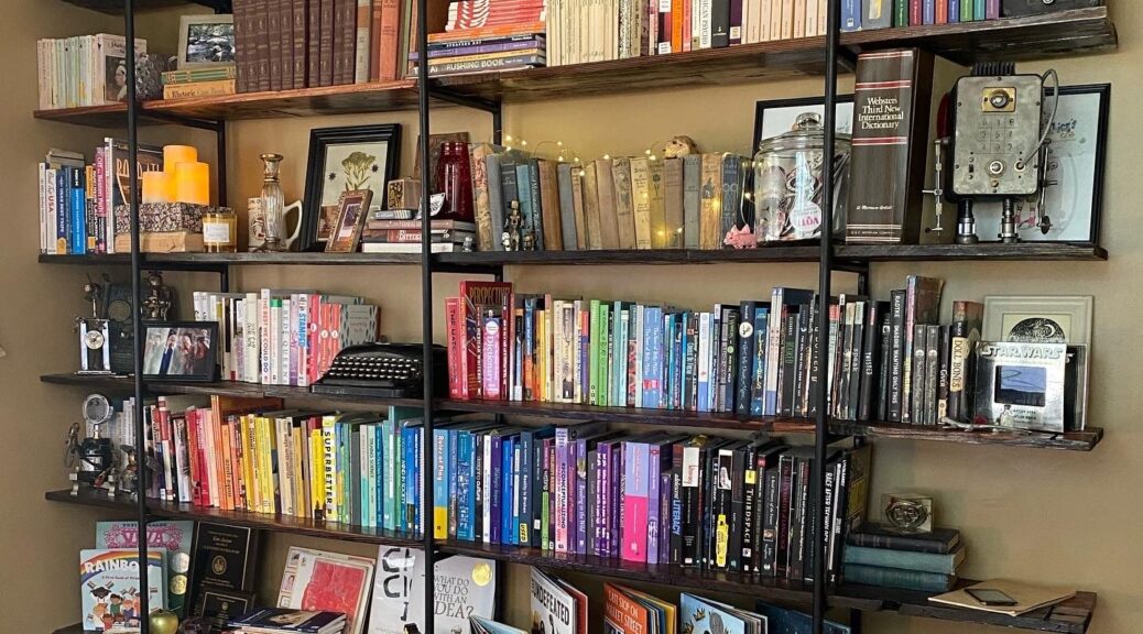 photo of bookshelves